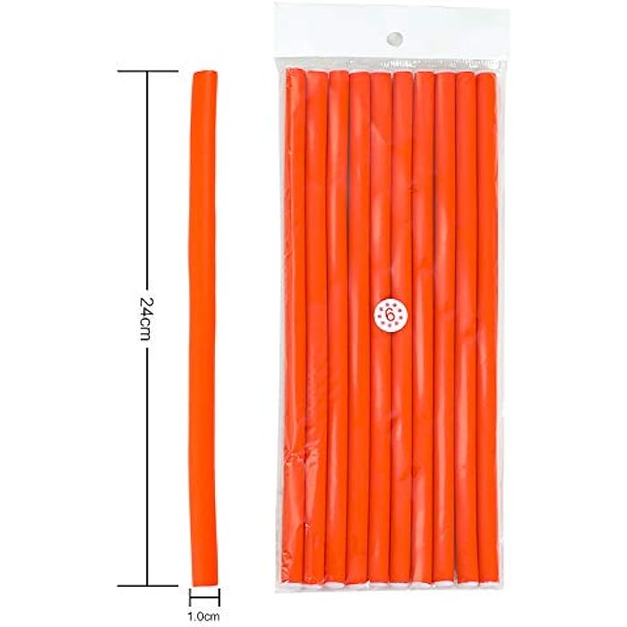 XCCOCO 3Pack(30Rods) Flexi Curling Hair Rods No Heat Soft Foam Hair Curlers Twist Flex Rods Set for Long,Medium,Short Human Hair DIY Hair Curlers Accessories Color Random(Diameter 1.0cm) - Image 3
